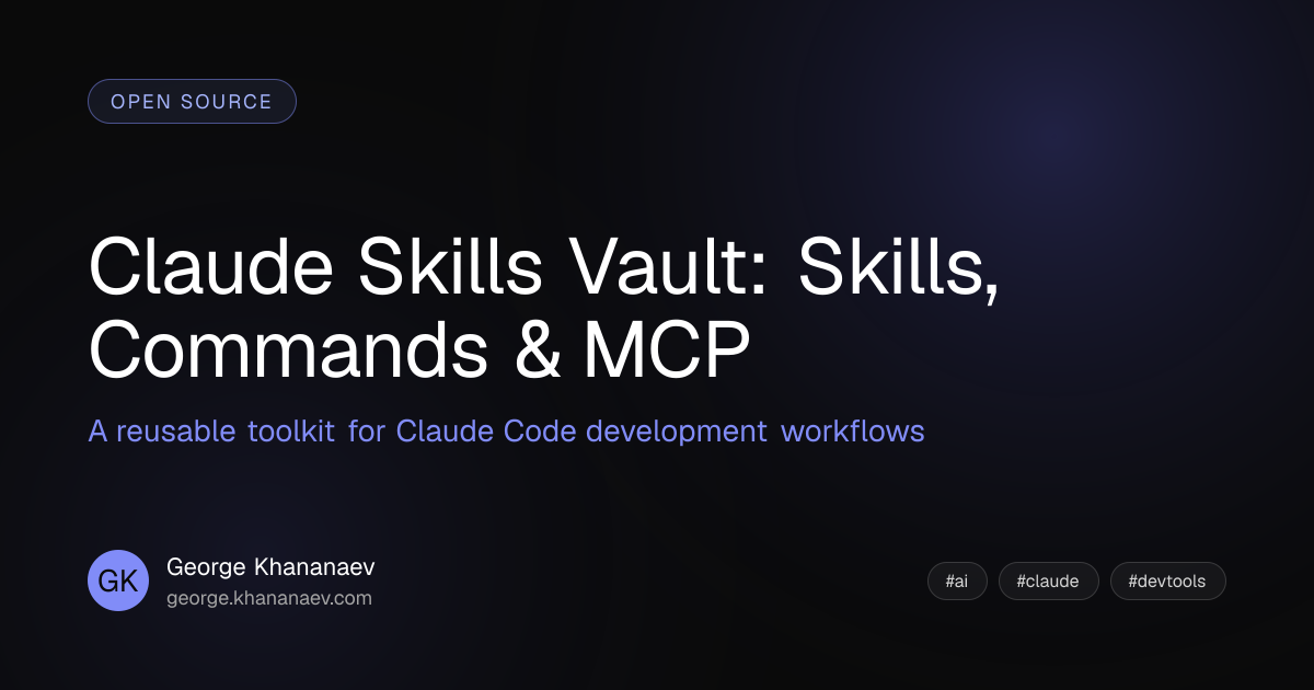 Claude Skills Vault — Production workflows for Claude Code | George ...